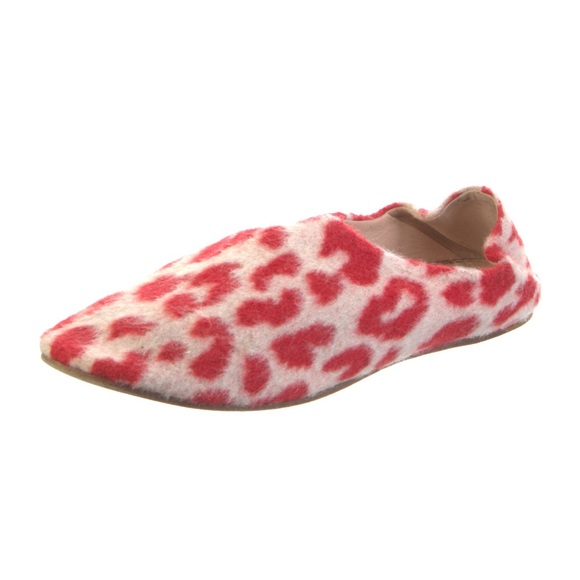 Acne Studios Leopard Flat |Red & Off- White |Sz 7 - Picture 4 of 8